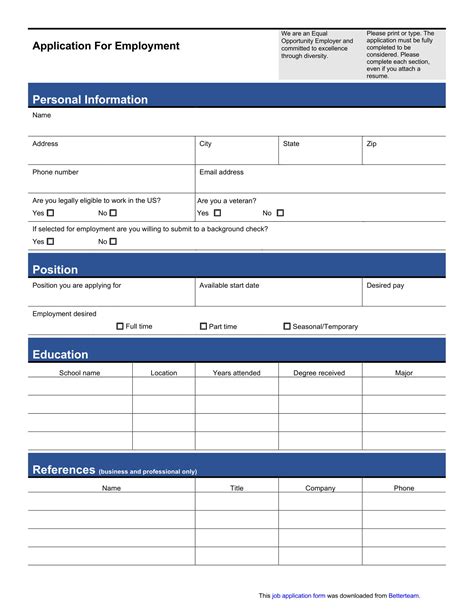 Application Form .